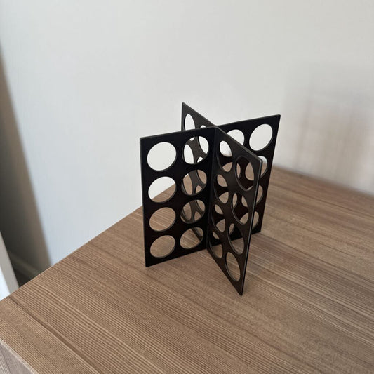 Criss Cross Metal Sculpture