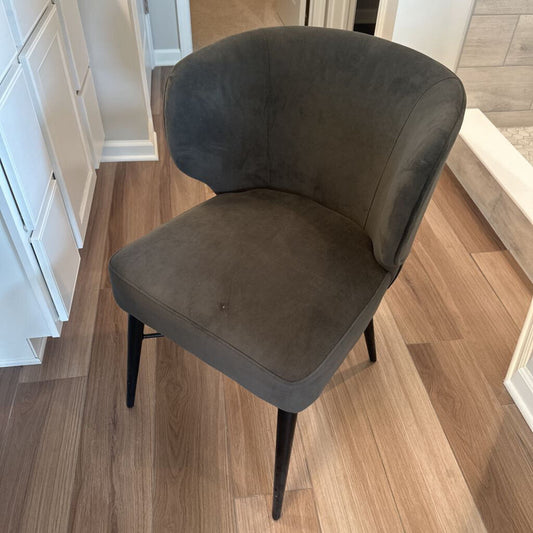 Four Hands Velvet Chair AS IS