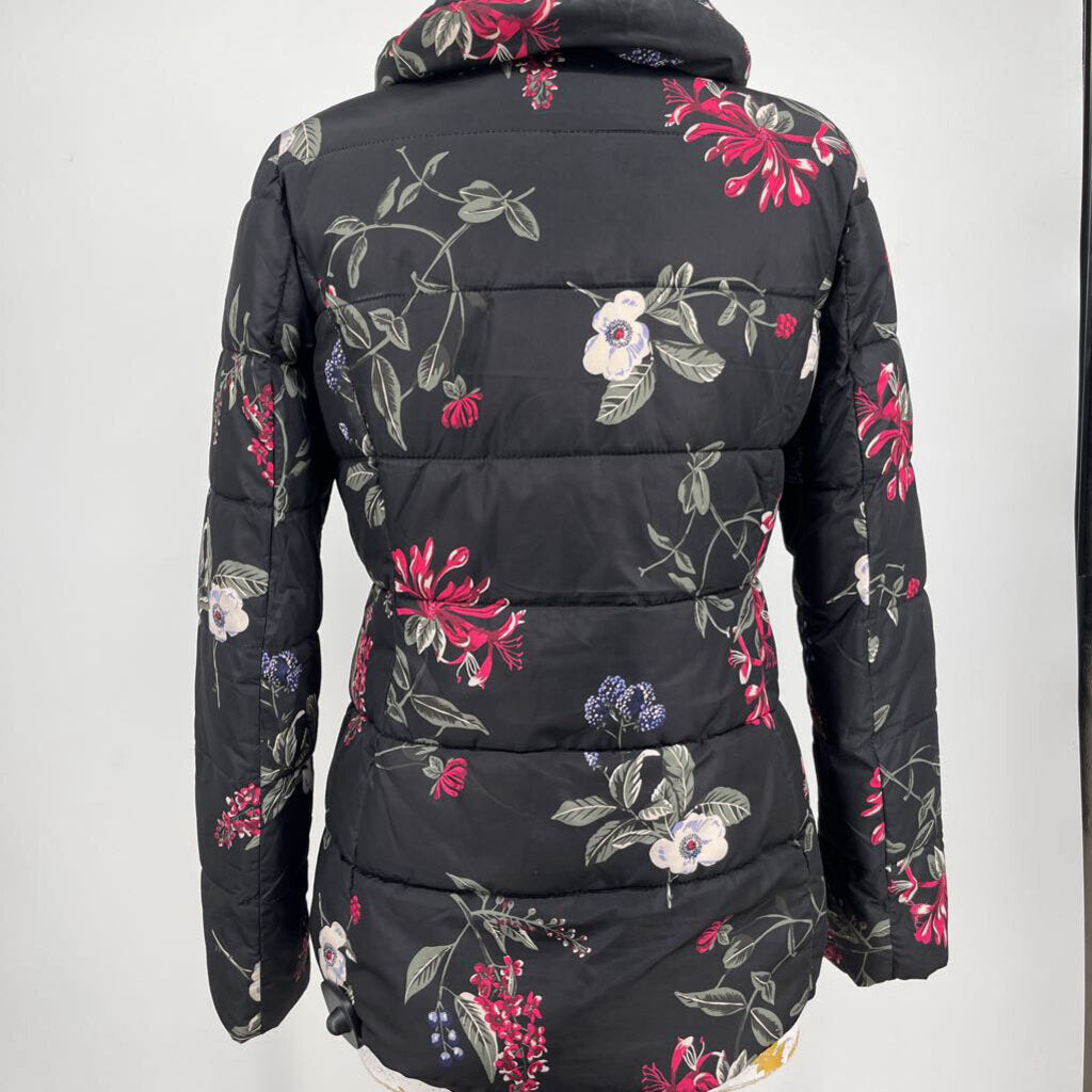 Joules Floral Puffer Jacket