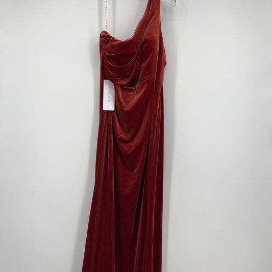 Azazie One Shoulder Velvet Dress