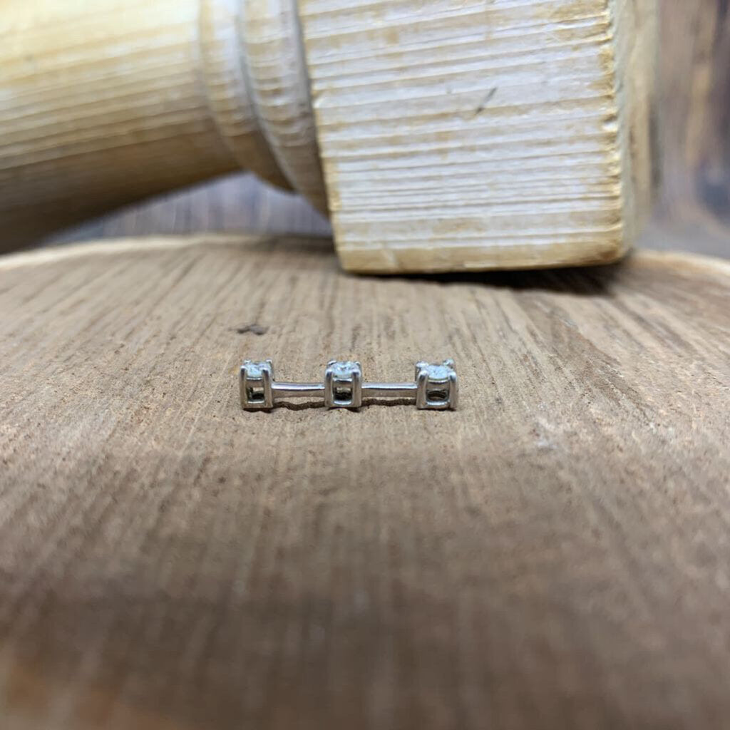 14k WG Triple Diamond Pendant