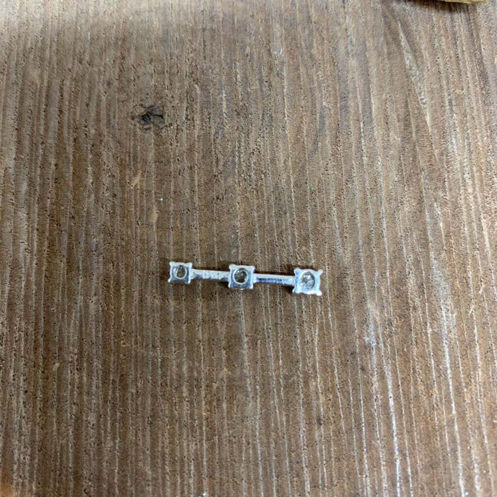 14k WG Triple Diamond Pendant