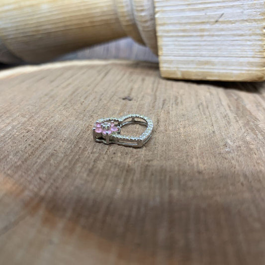 10k WG Diamond Heart Pendant