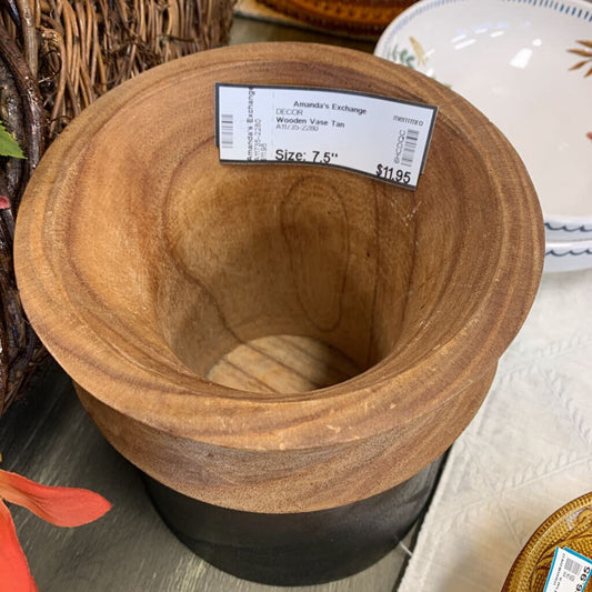 Wooden Vase