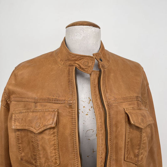Cobalt to Cobalt Leather Jacket