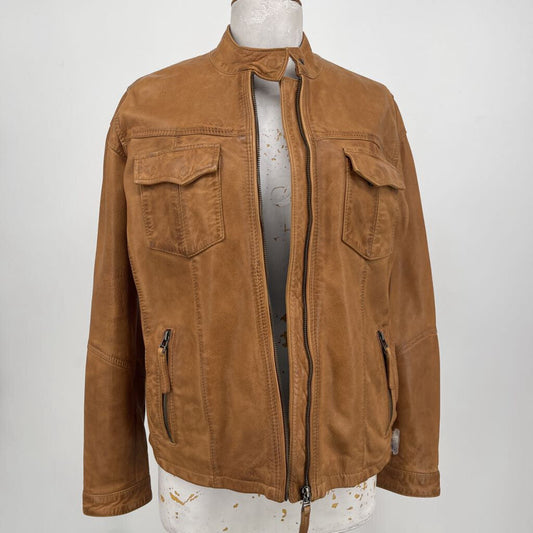 Cobalt to Cobalt Leather Jacket