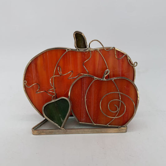 Stained Glass Pumpkin Votive Holder