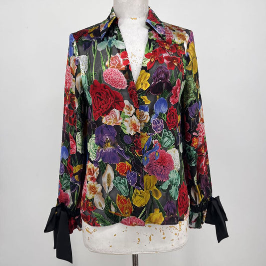 Alice + Olivia L/s Floral Shirt