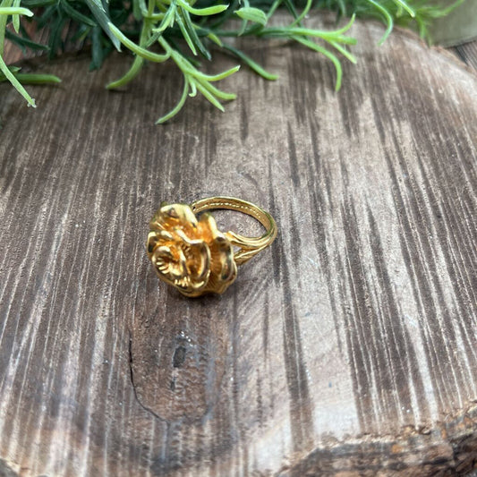14kt YG Rose Ring