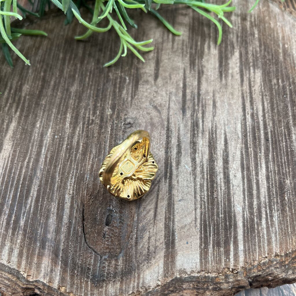 14kt YG Rose Ring