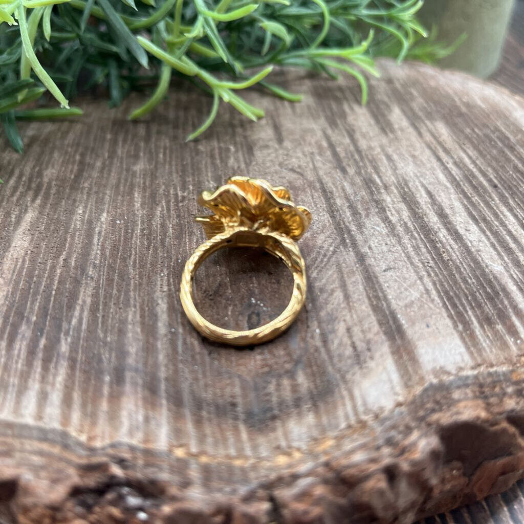 14kt YG Rose Ring