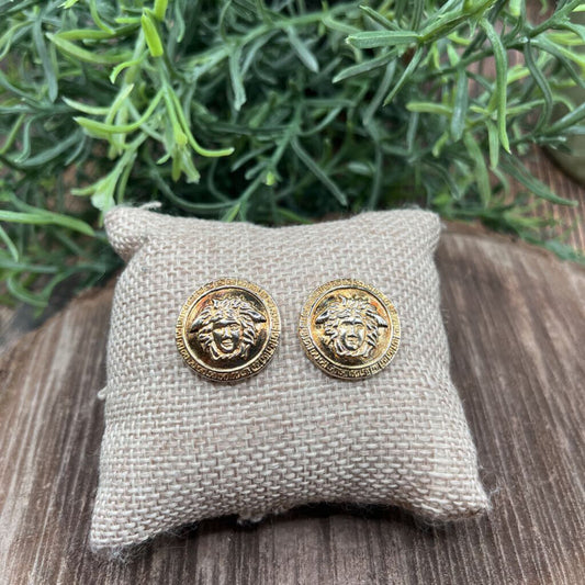Vintage Versace Medusa Earrings