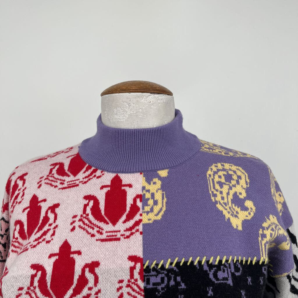 BB Dakota Multi Print Sweater