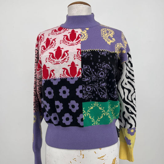 BB Dakota Multi Print Sweater