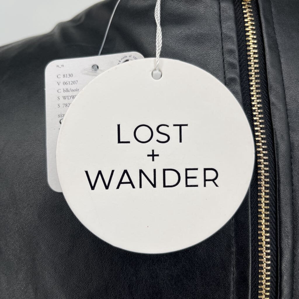 Lost + Wander Faux Leather Dress