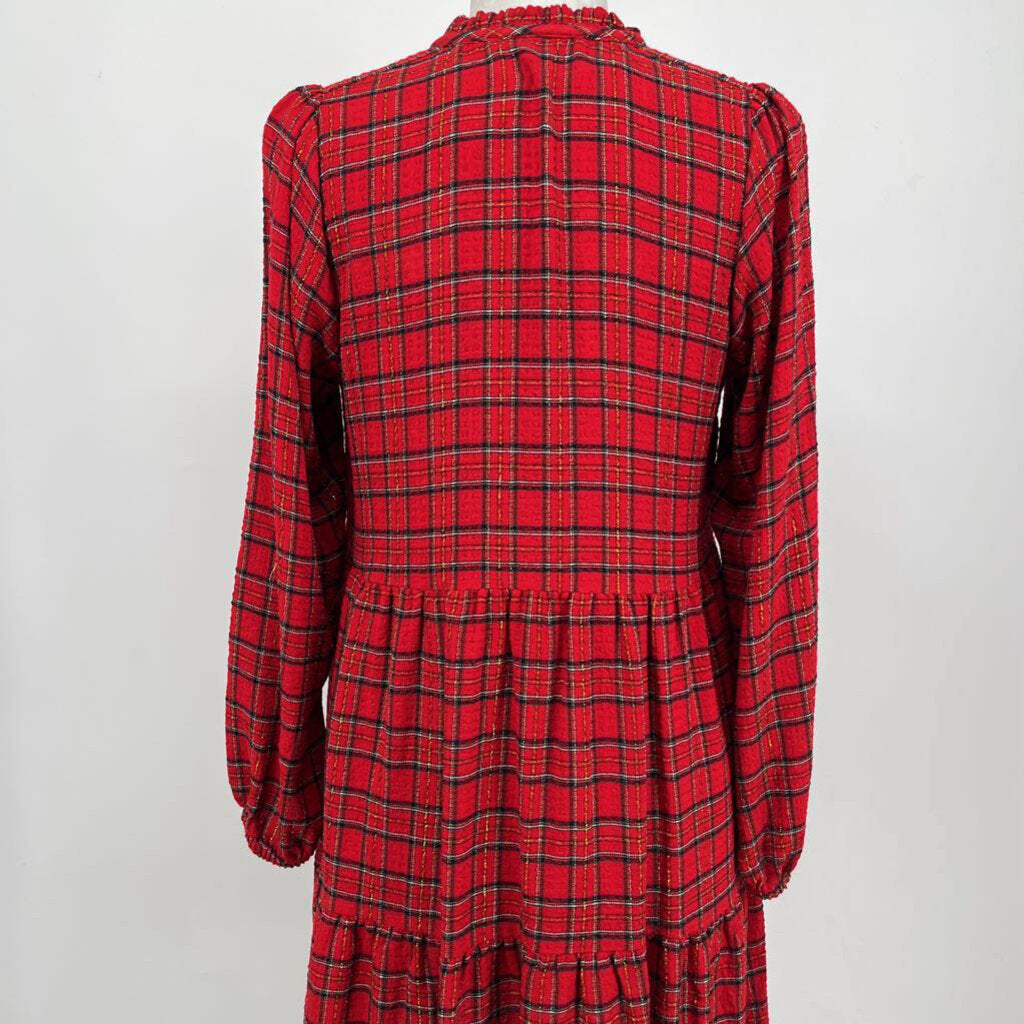 Loft L/s Plaid Dress