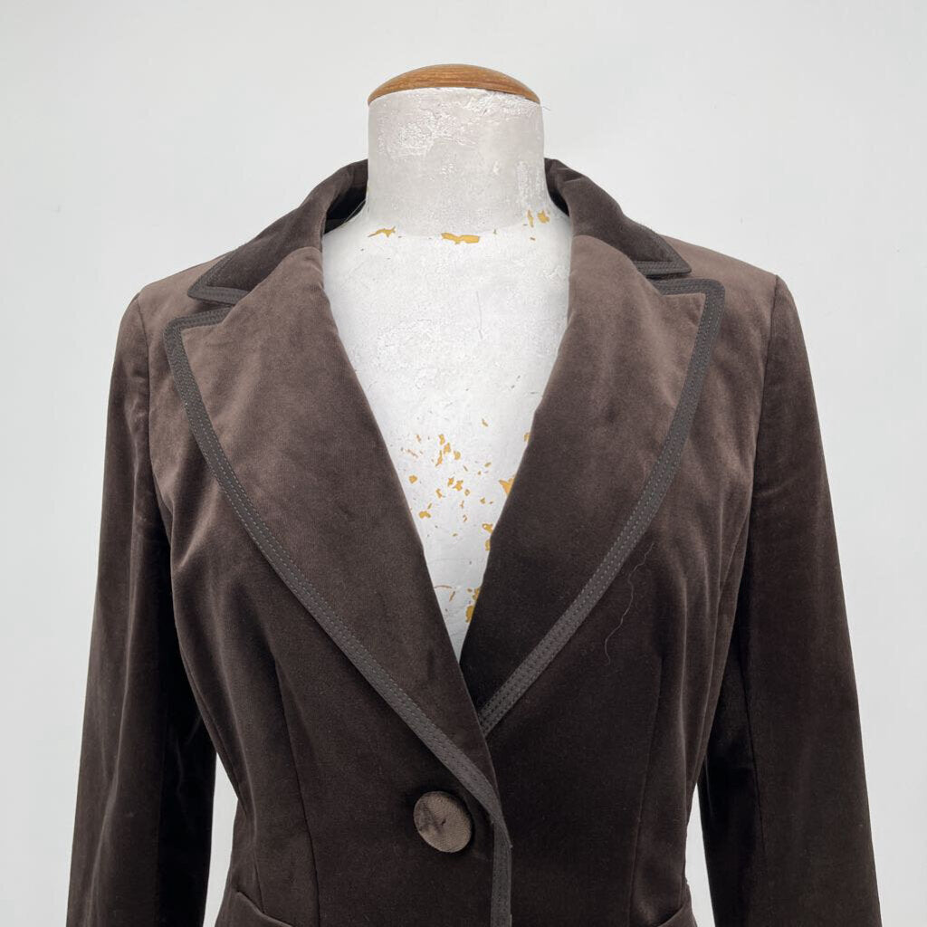 Ann Taylor L/s Velvet Blazer