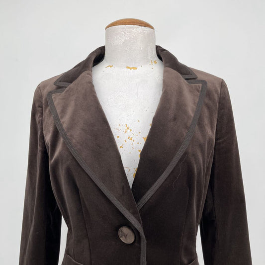 Ann Taylor L/s Velvet Blazer