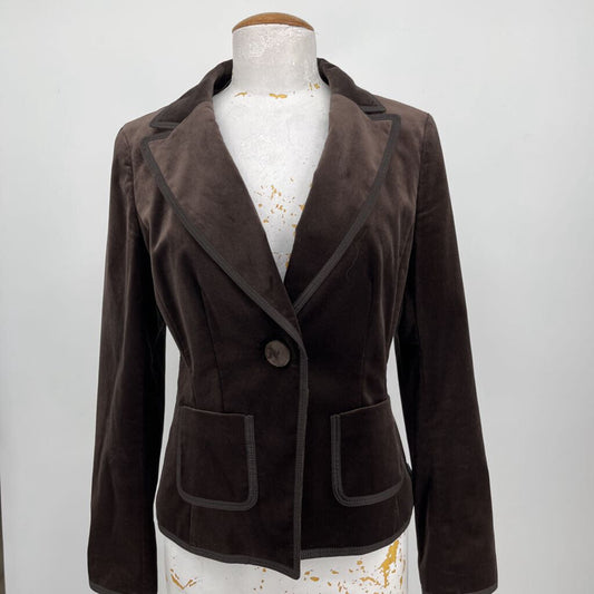 Ann Taylor L/s Velvet Blazer