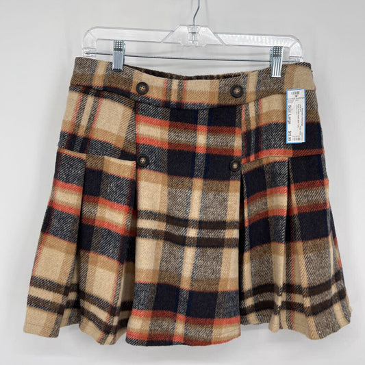 Kate Kasin Plaid Skirt