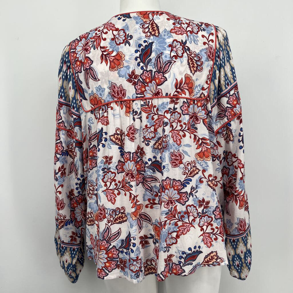 Evereve L/s Open Floral Shirt