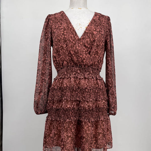 Socialite L/s Floral Dress