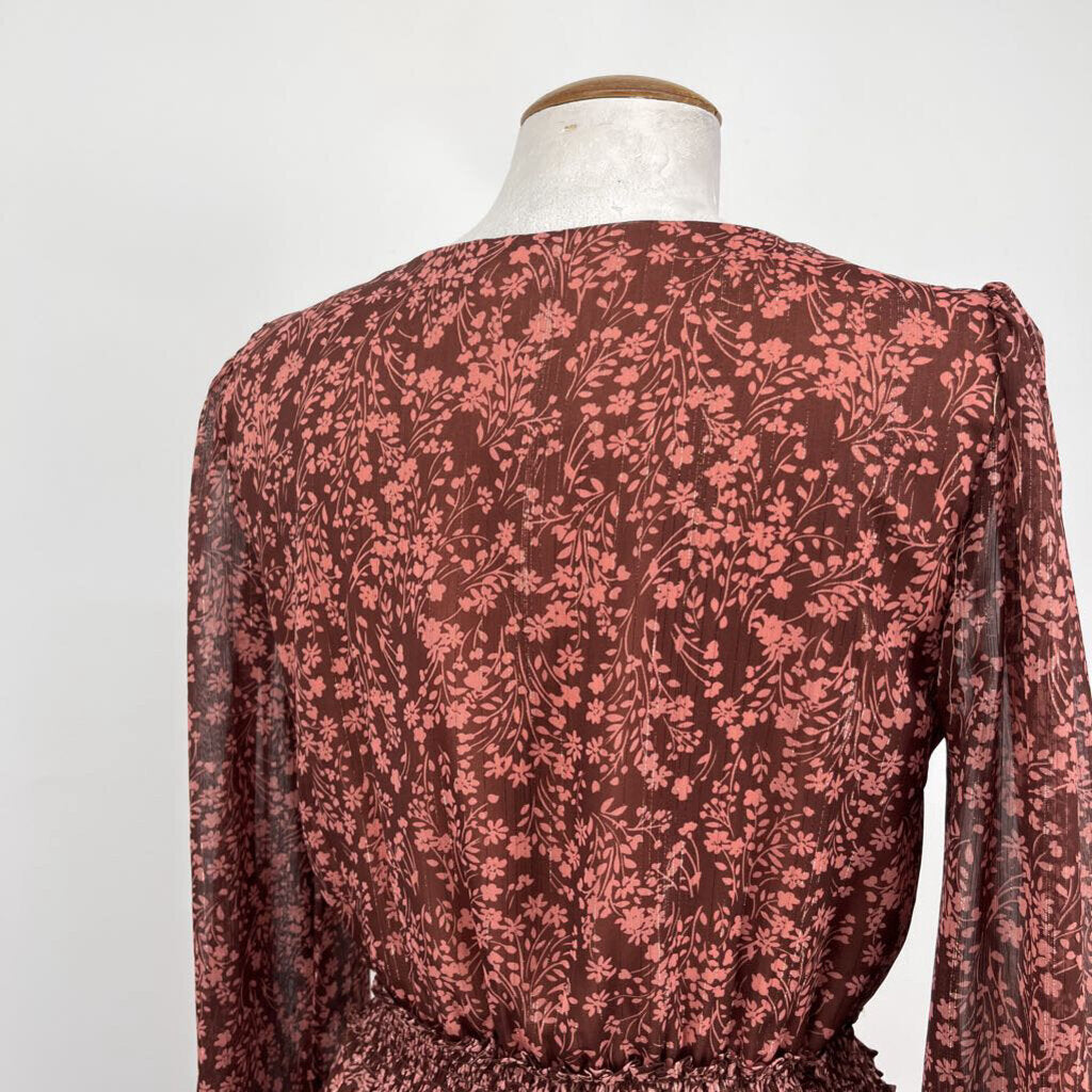 Socialite L/s Floral Dress
