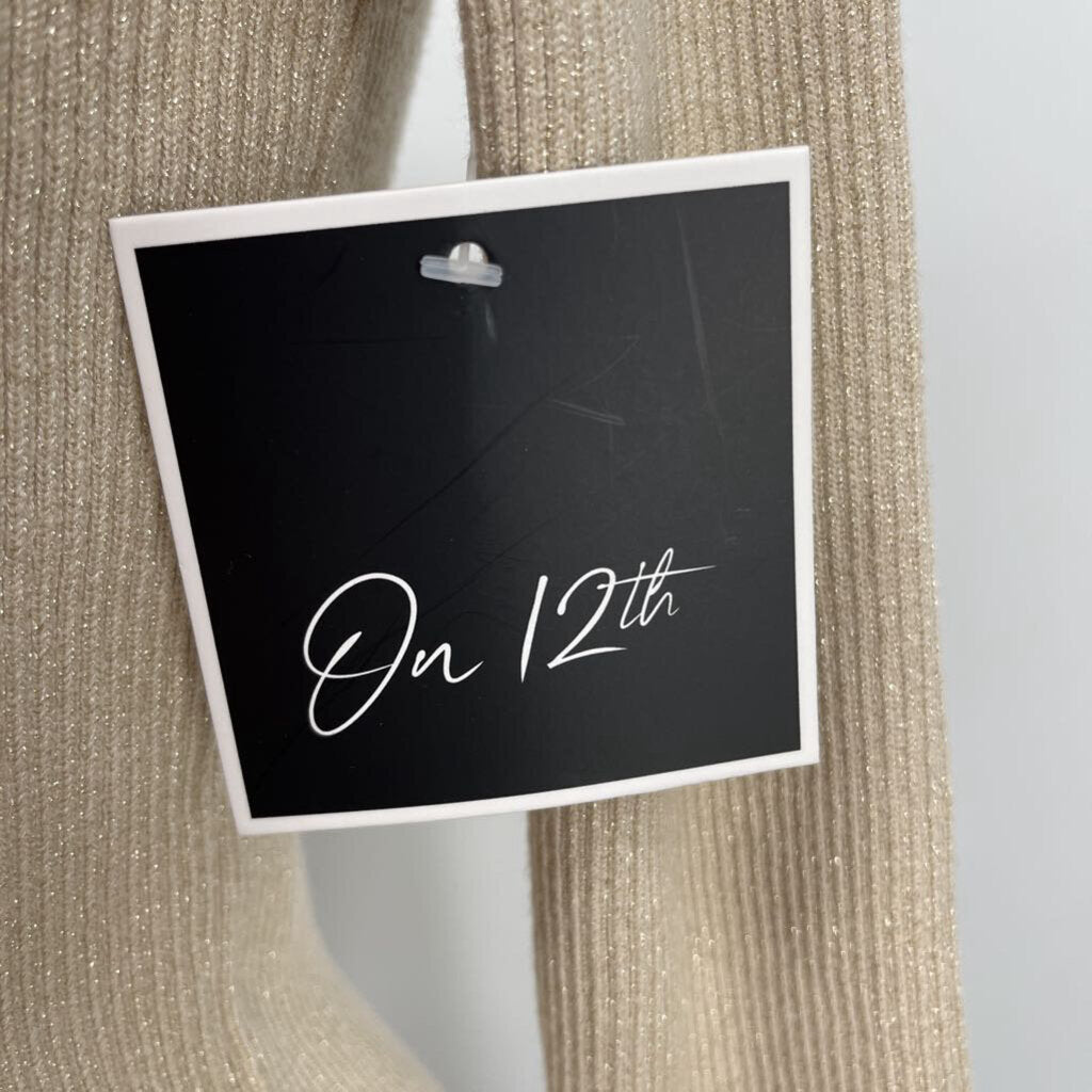 On 12th L/s Metallic Sweater