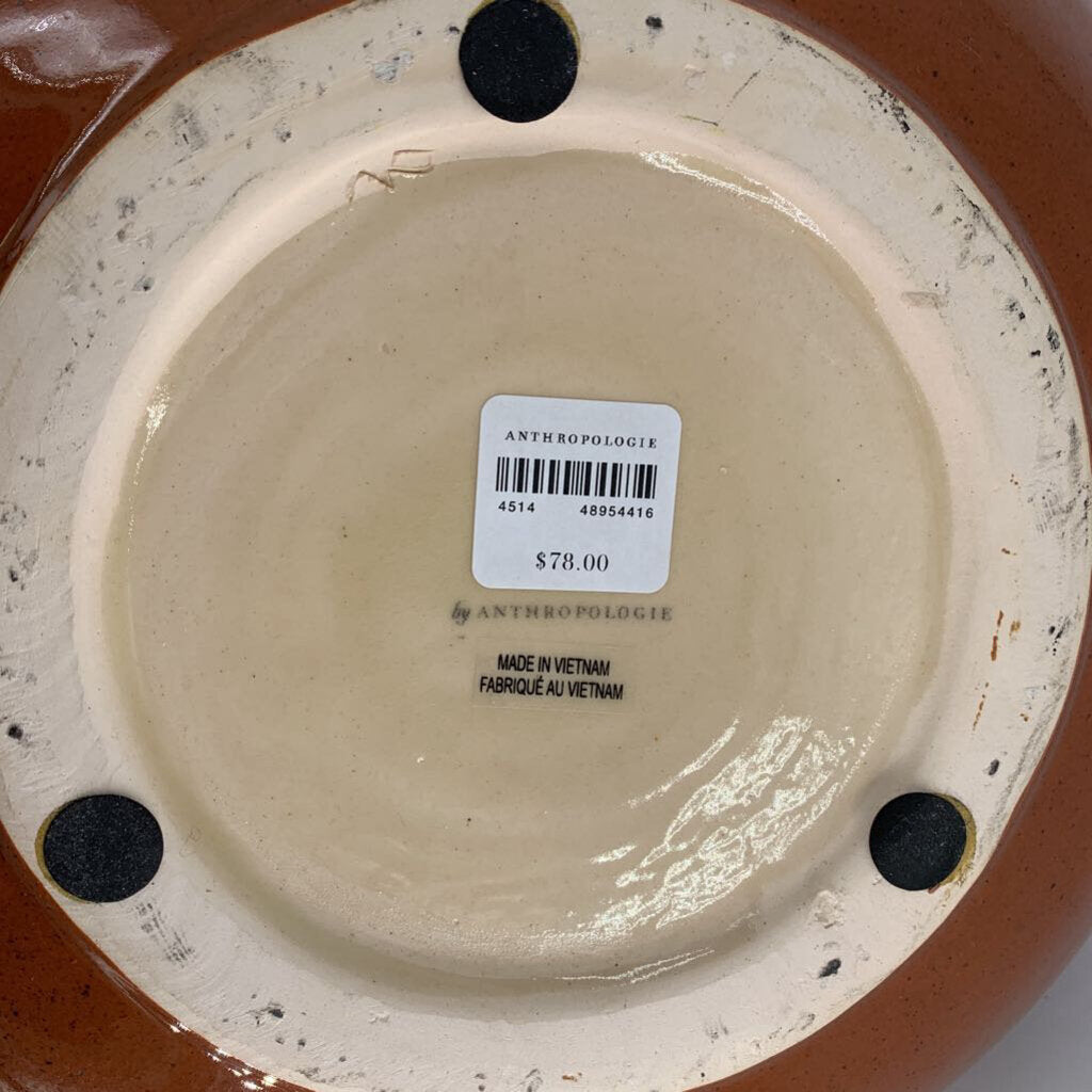 Ceramic Bowl w/ Rattan