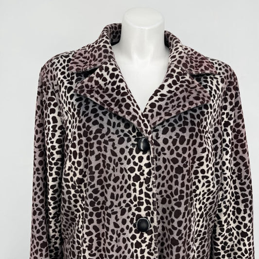 Dennis Basso Animal Print Coat