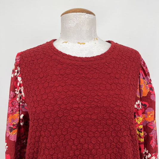 Porridge Floral Slv Sweater