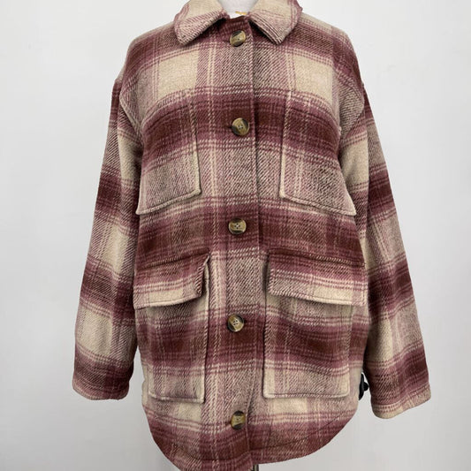 AE Plaid Shacket