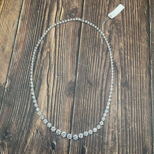 Sterling Tennis Necklace