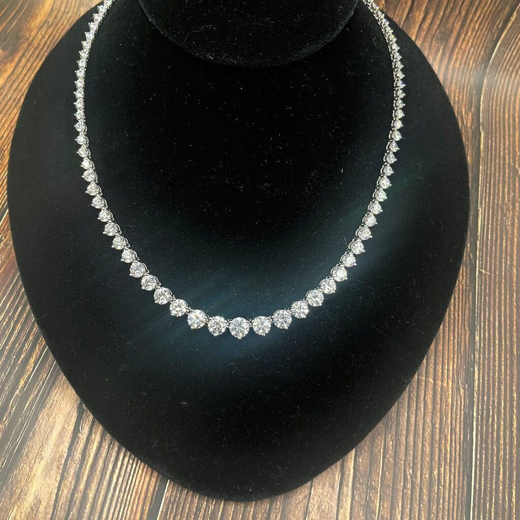 Sterling Tennis Necklace
