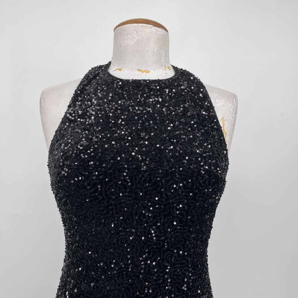 Vici Sequin Halter Dress