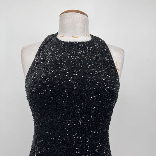 Vici Sequin Halter Dress