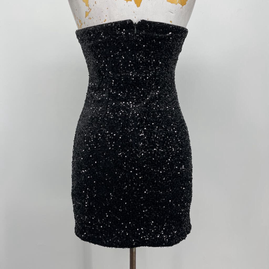 Vici Sequin Halter Dress