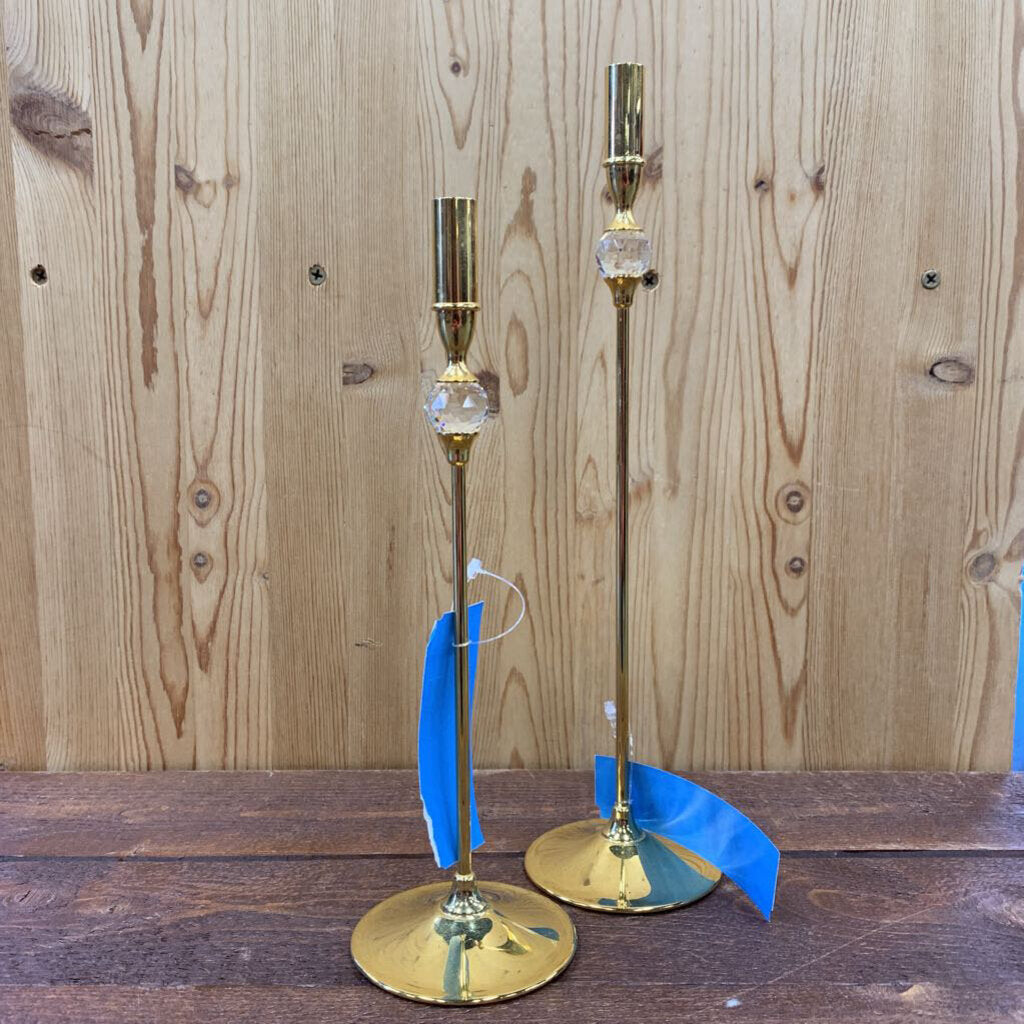 Valerio Albarello Brass Candlesticks