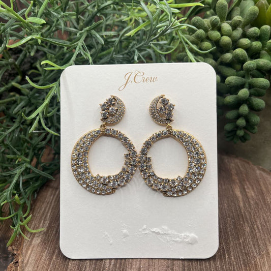 J Crew Crescent Moon Earrings