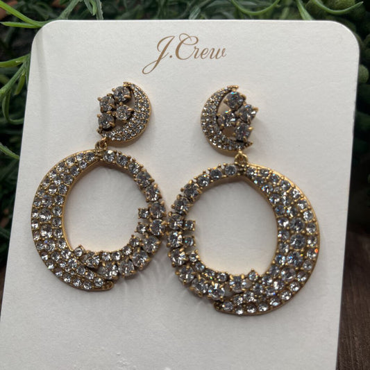 J Crew Crescent Moon Earrings