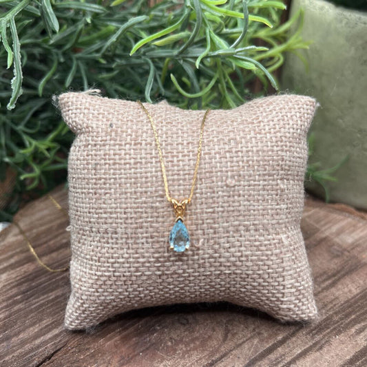 14k YG Gem Necklace