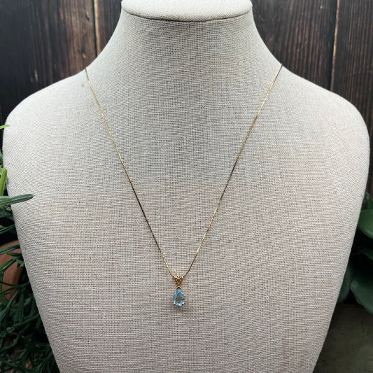 14k YG Gem Necklace