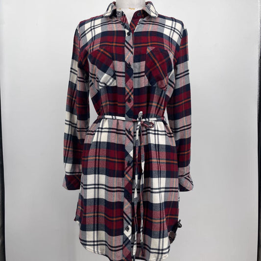 Rails L/s Plaid Shirt Dress
