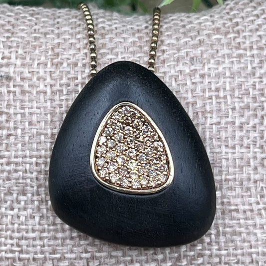 Roberto Ebony & Diamond Necklace