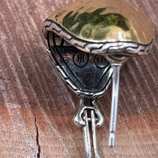 John Hardy Ster/18k Buddha Belly Earrings