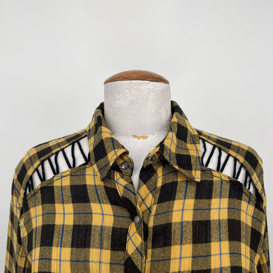 Free People L/s Plaid Shirt