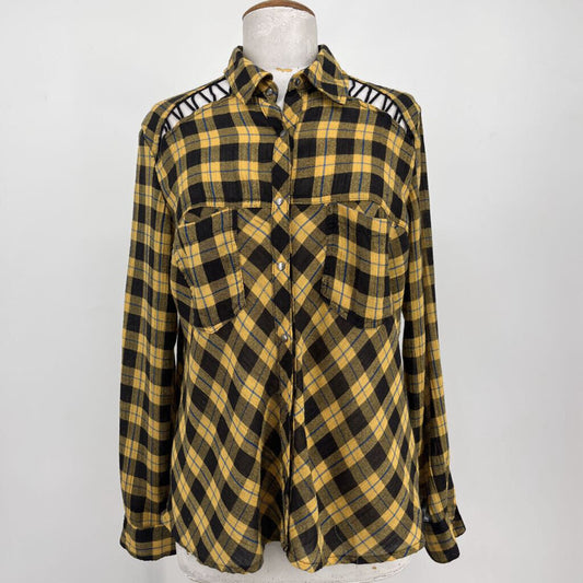 Free People L/s Plaid Shirt