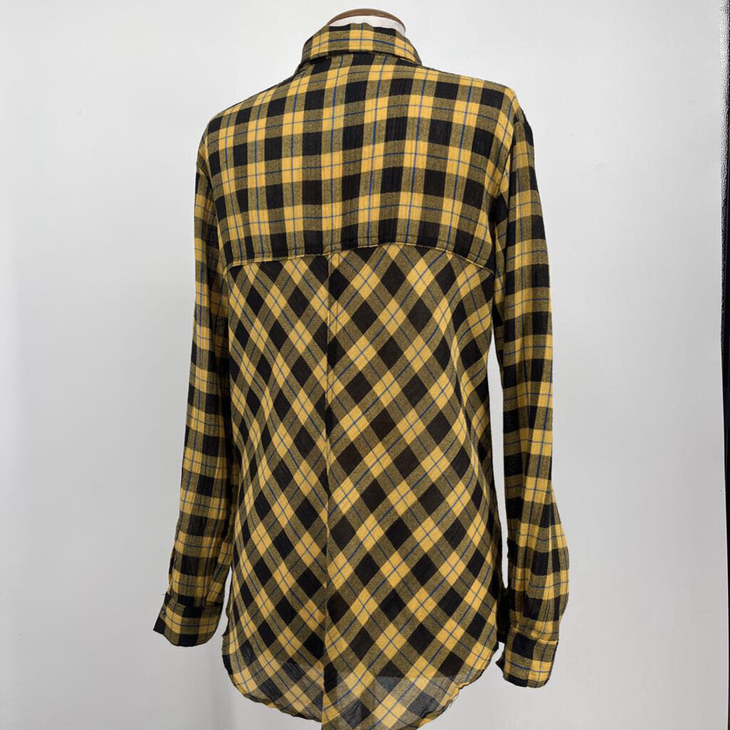 Free People L/s Plaid Shirt