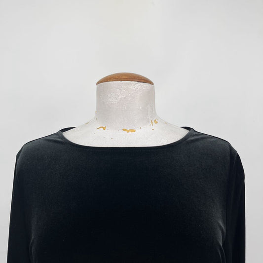 Talbots 3/4 Slv Velour Shirt