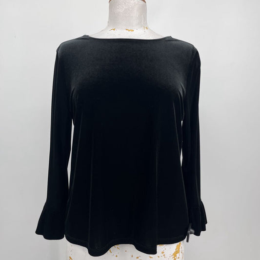 Talbots 3/4 Slv Velour Shirt